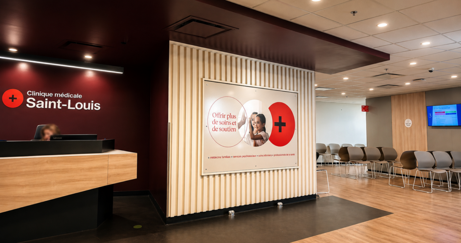 Environnement de travail moderne à la Clinique médicale Saint-Louis de Québec
